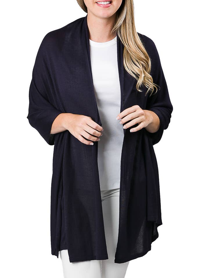 Ari Bamboo Shawl - Travel Friendly Chic Layer- Winter 2025 for wholesale by Top It Off