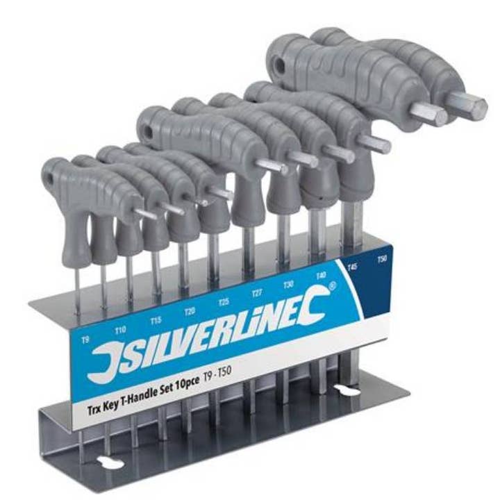 10-piece Trx key set with T-handle for wholesale by Mzs Gereedschap