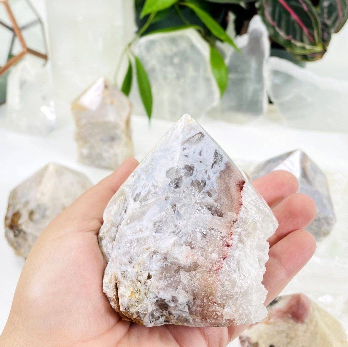 Rock Paradise - Wholesale Spiritual Stone/Crystal - Crystal Pink Amethyst Semi-polished Point by Weight8