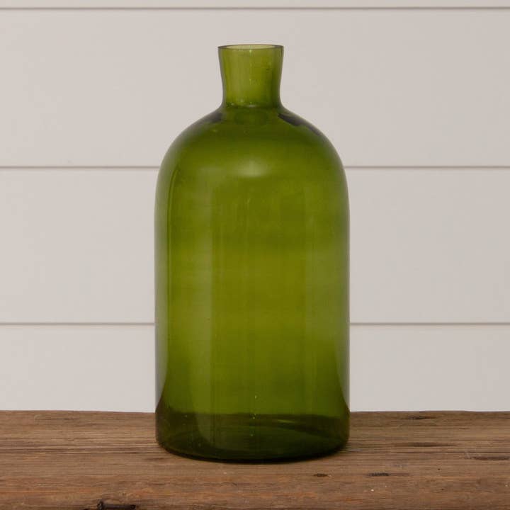 Green Glass Vase, Sm (PC) for wholesale by Audrey's Home & Gift
