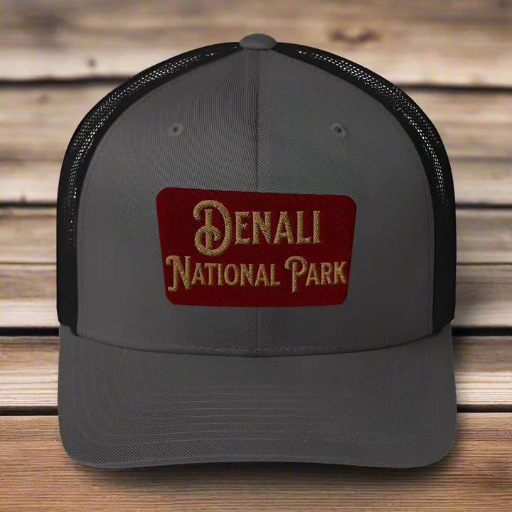 Denali National Park Borduurwerk Truckerpet voor wholesale door Park Service Apparel