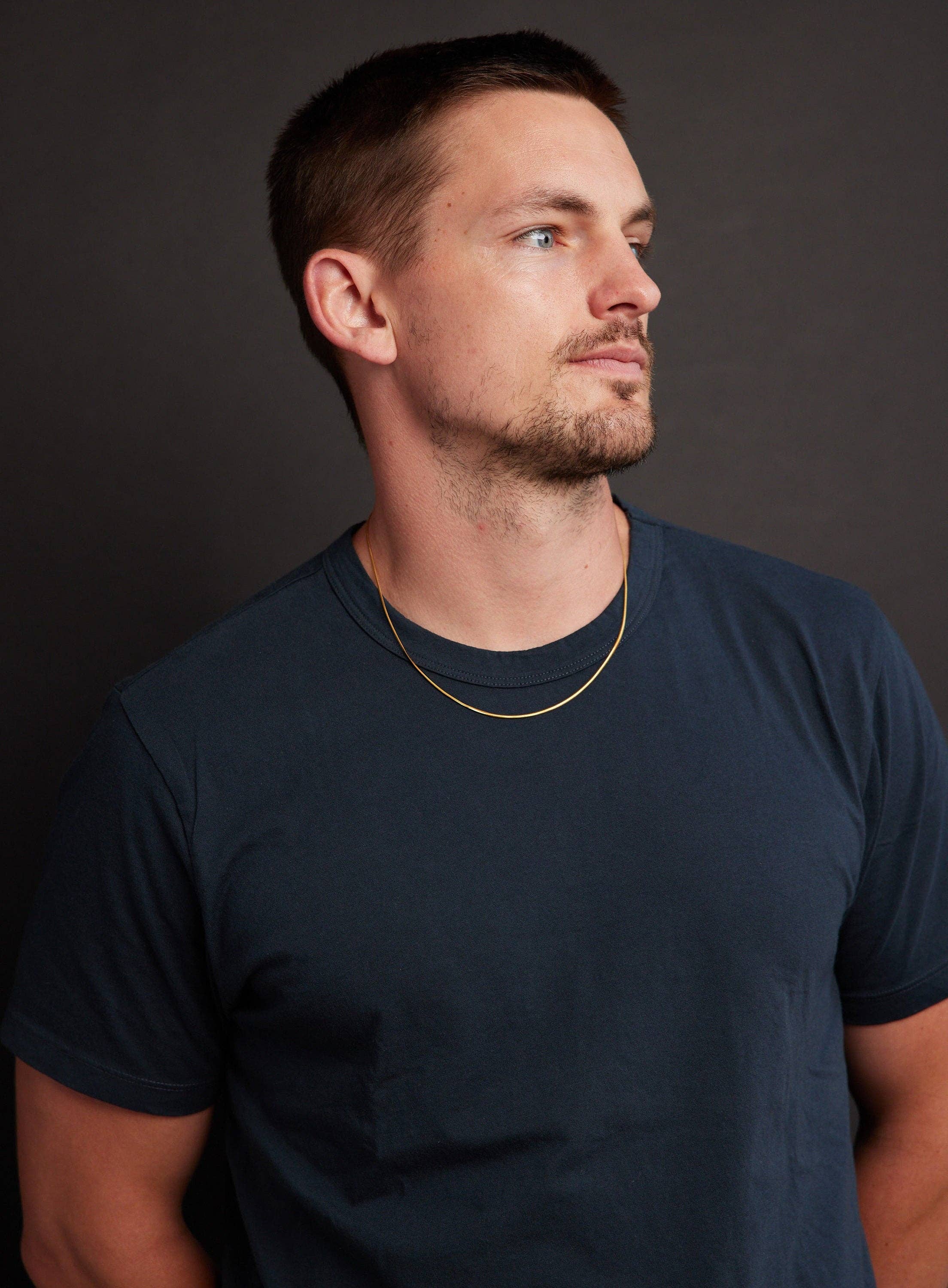 We Are All Smith - Wholesale Link & Chain Necklace - Men's 2mm 14k Gold Plated Herringbone Chain Necklace4