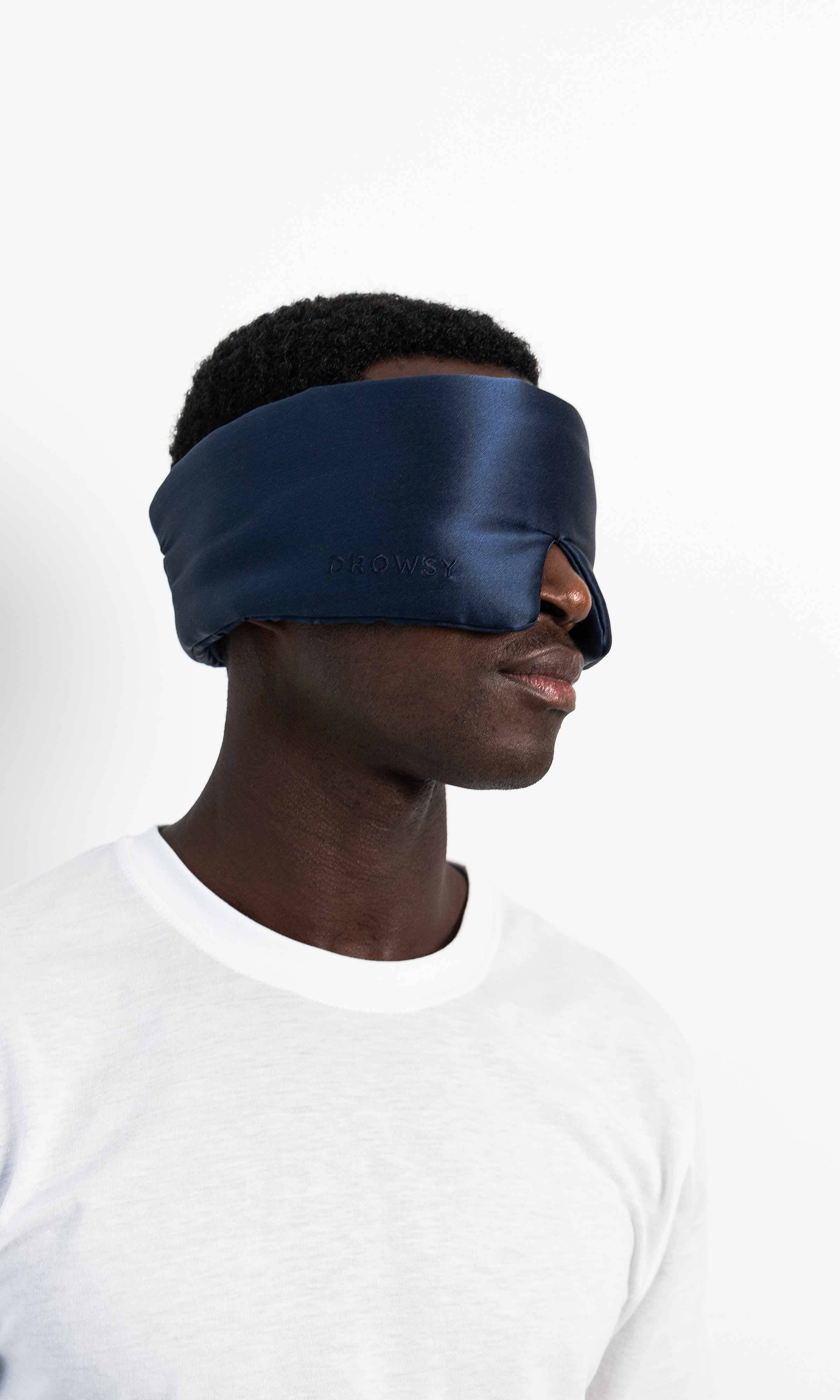 Drowsy Sleep Co. - Wholesale Sleep/Eye Mask - Midnight Blue Silk Sleep Mask3