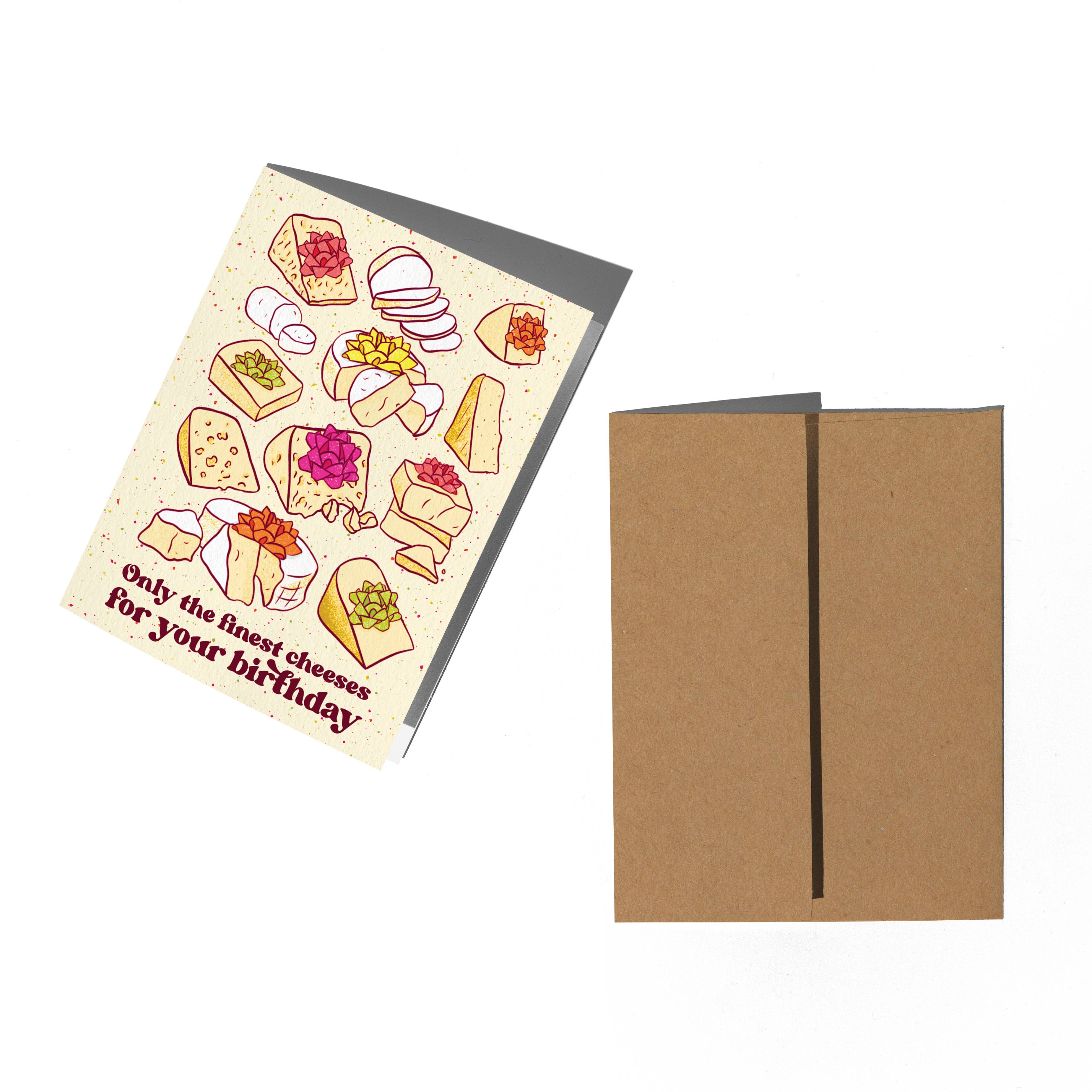 Boss Dotty Paper Co. - Wholesale Birthday Card - Cheese Birthday Card1