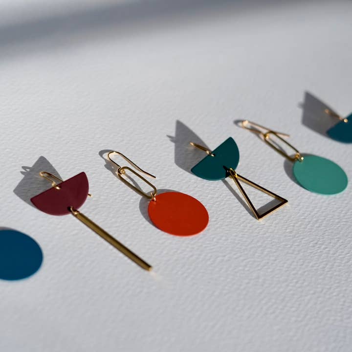 Copper Bee - Wholesale Dangle Earrings - Statement Mismatch Earrings - Many Colours