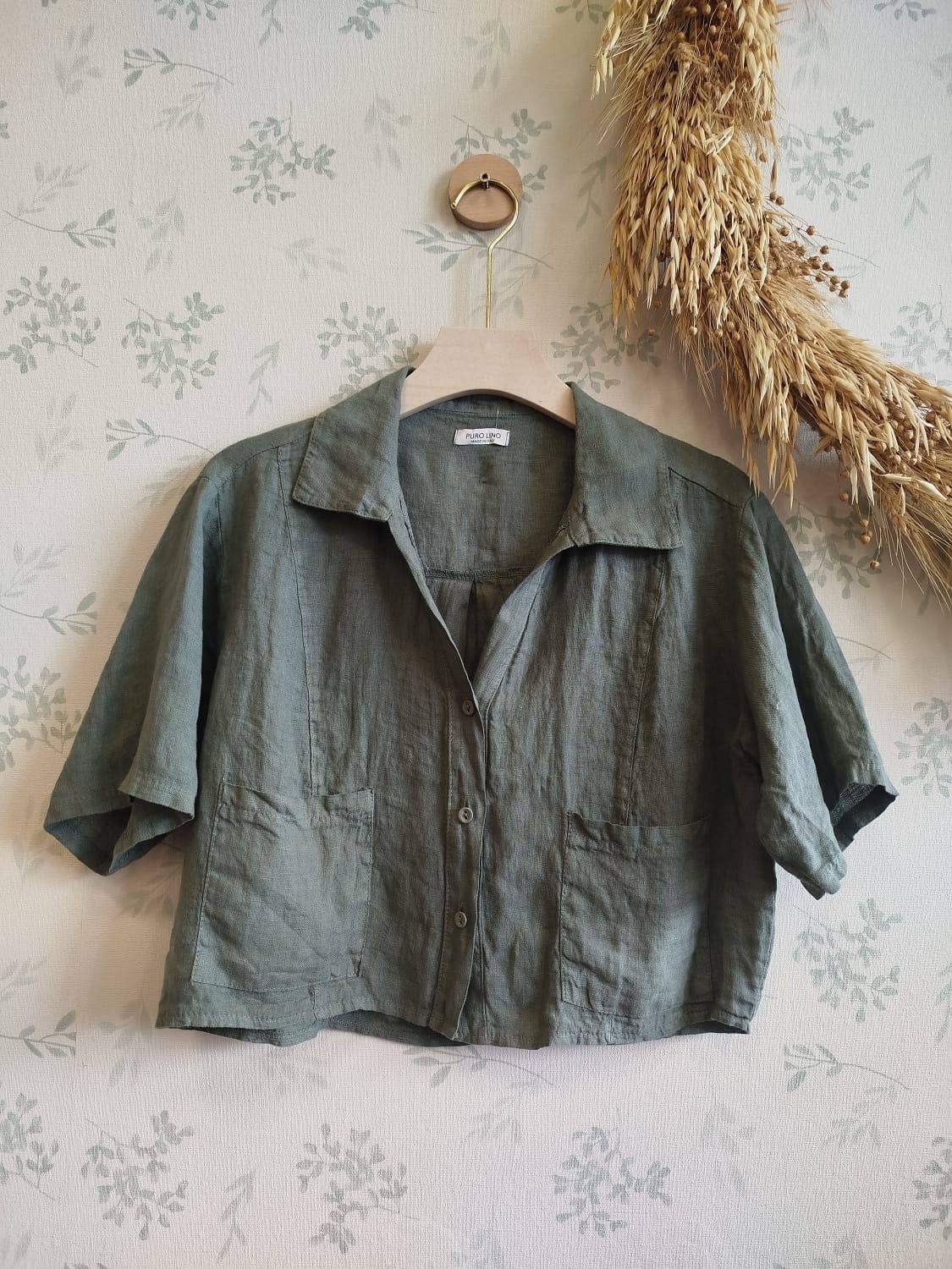 Linos y Textiles - Wholesale Button Down Shirt - Women's - REF:04014  100% linen shirt4