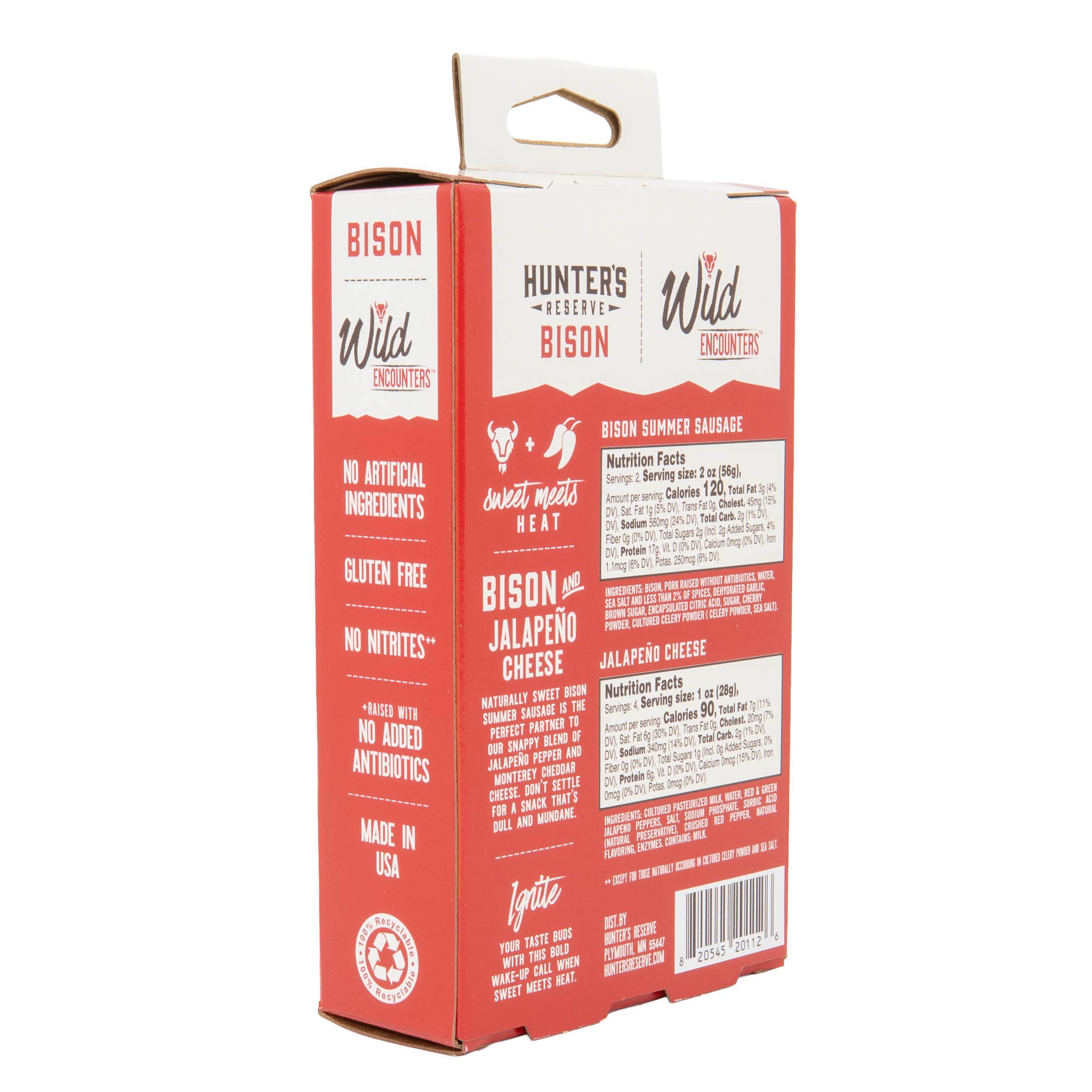 Hunter's Reserve - Wholesale Cheese - Bison & Jalapeno Pepper Cheese Wild Encounters 4