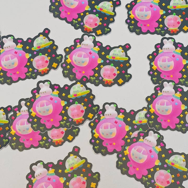 Rumflick & kanin klistermærke for engroshandel hos tabetaaii