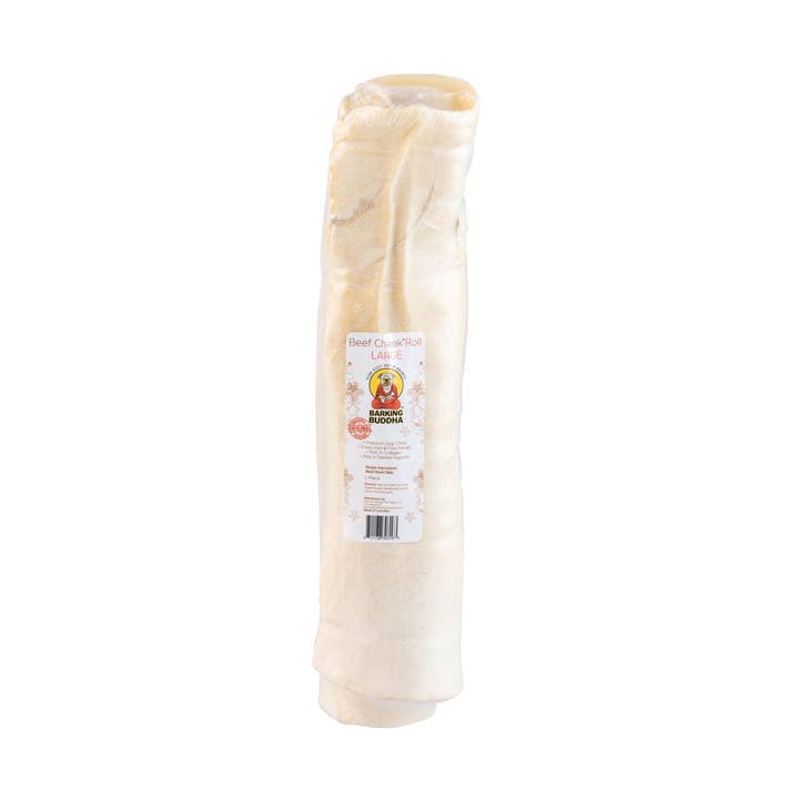 Barking Buddha Beef Cheek Roll Large for wholesale by Natural Cravings Pet Treats LLC