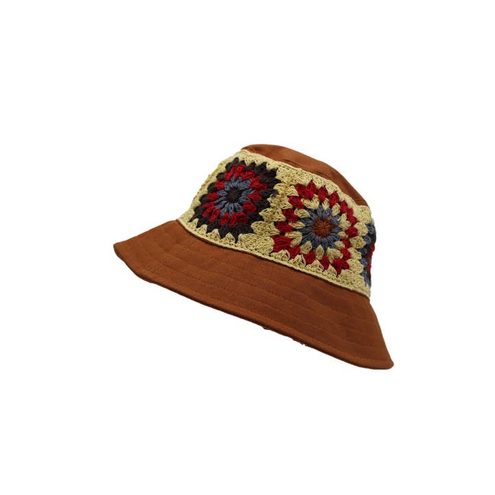 Lakhays Collection Inc. - Wholesale Bucket Hat - Women's - Crochet Applique Bucket Hat