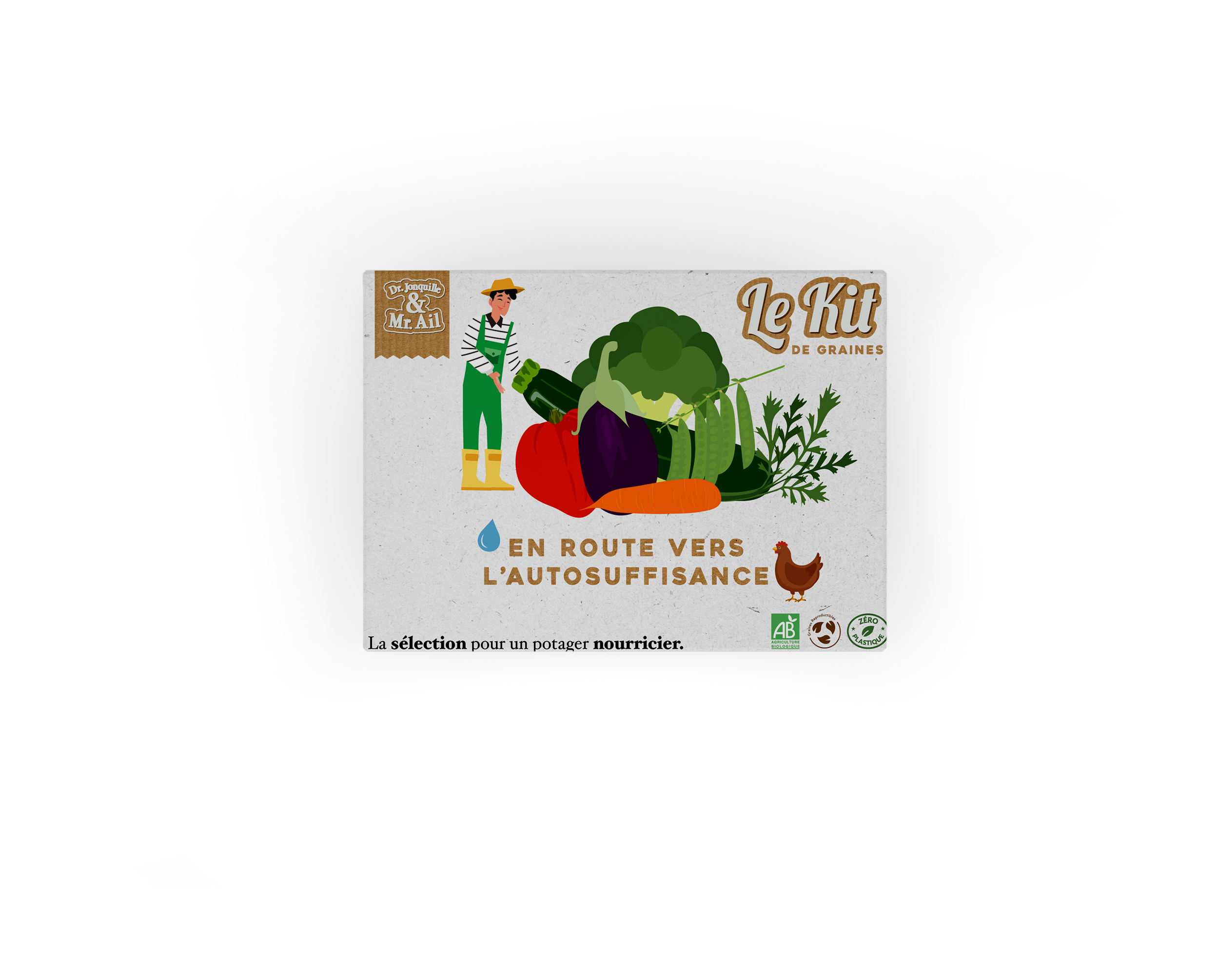 Dr. Jonquille & Mr. Ail - Wholesale Plant Seeds - On the Road to Self-Sufficiency - Themed Gardening Kit3