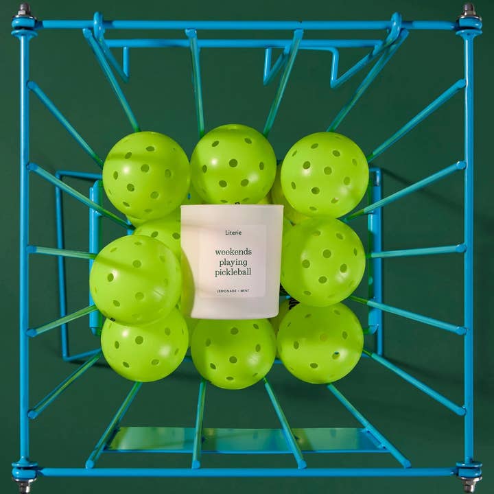 Literie - Wholesale Jar/Filled Candle - Weekends Playing Pickleball 1