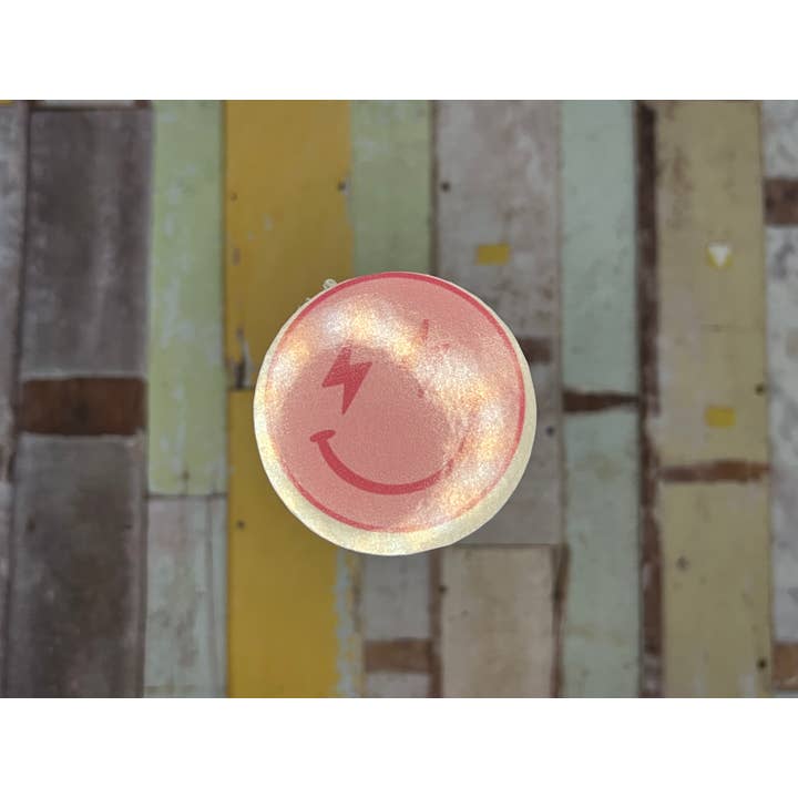 Pink Lightning Bolt Vinyl Sticker for wholesale by Stationary Bliss