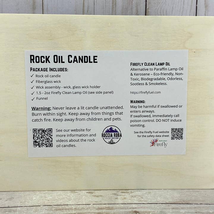 Roccia Roba - Wholesale Novelty Candle - ROCK CANDLE KIT - green quartz7