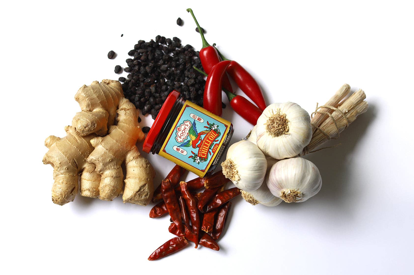 Poon's London – wholesale Chili paste – 1 Case of Extraordinary Chilli Oil - 6 x 125g jars6