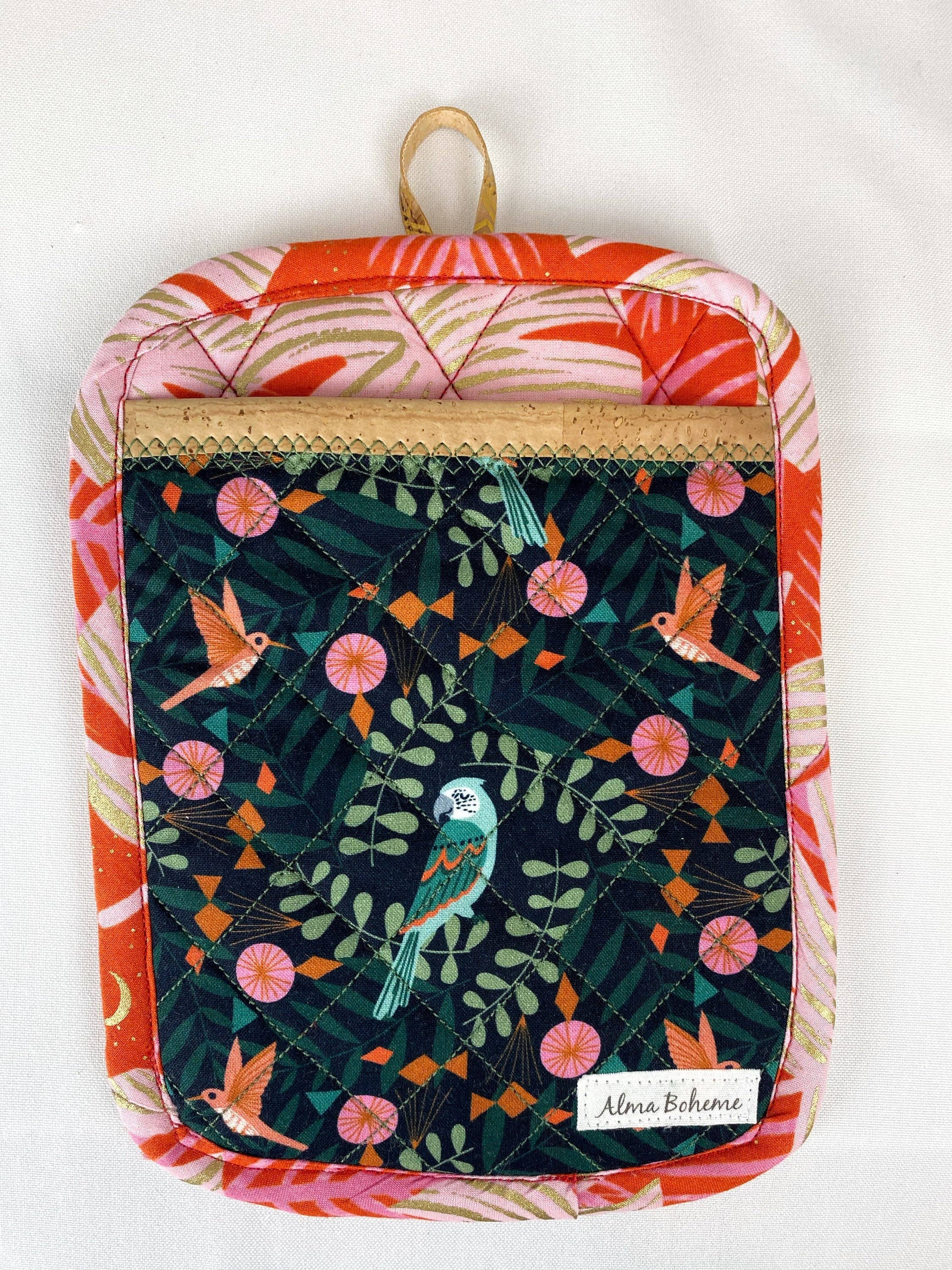 Alma Boheme Handmade - Wholesale Ovenwant/pothouder - Duurzame pannenlap van kurk en katoen met zakje9