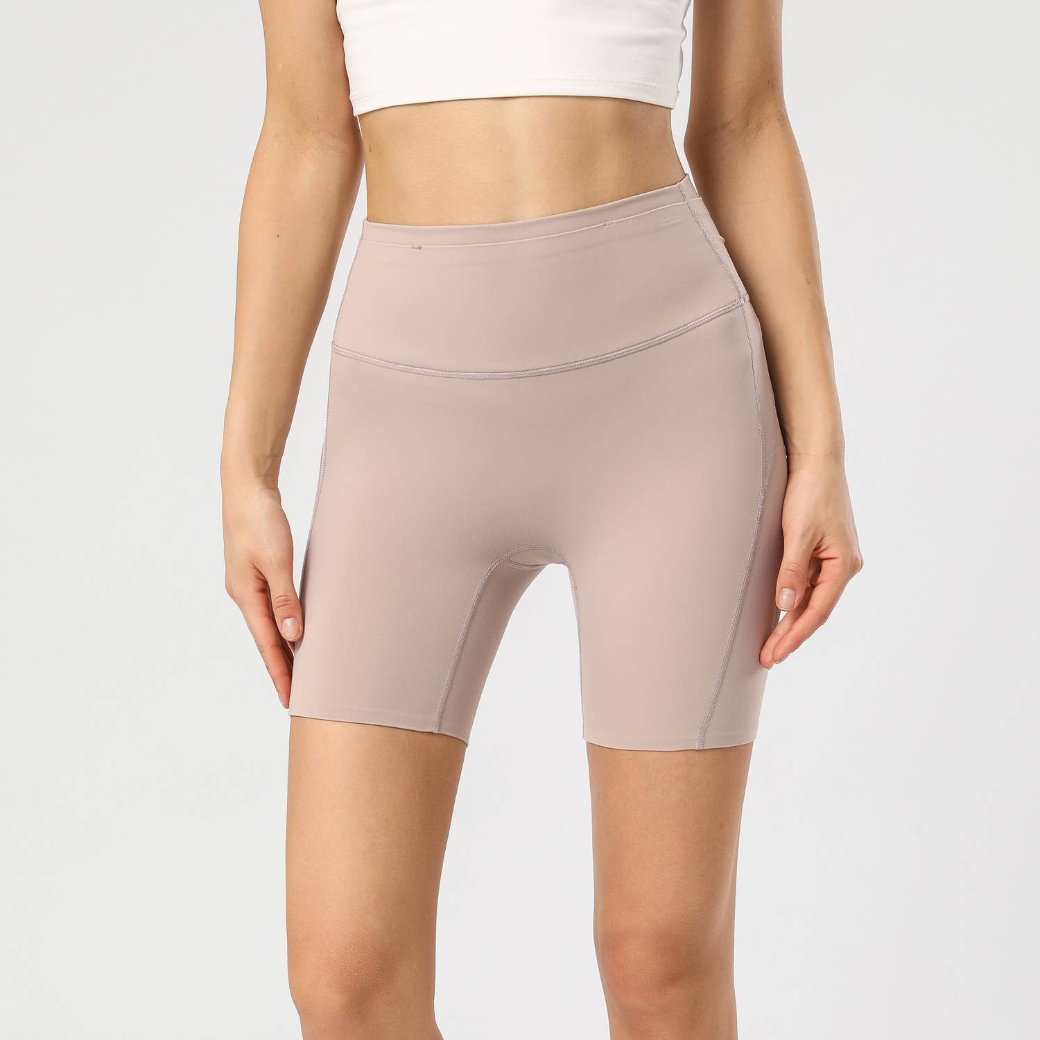 Sodalemon - Wholesale Athletic Shorts - Women's - Built in Underwear Hip Lifting Hidden Pockets Fitness Shorts3