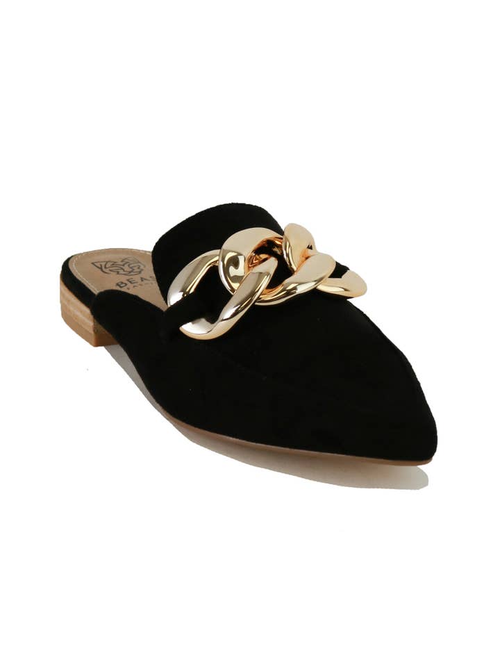 BEAST FASHION - Wholesale Mules - Women's - GEM-36 Chain Detail Mules1