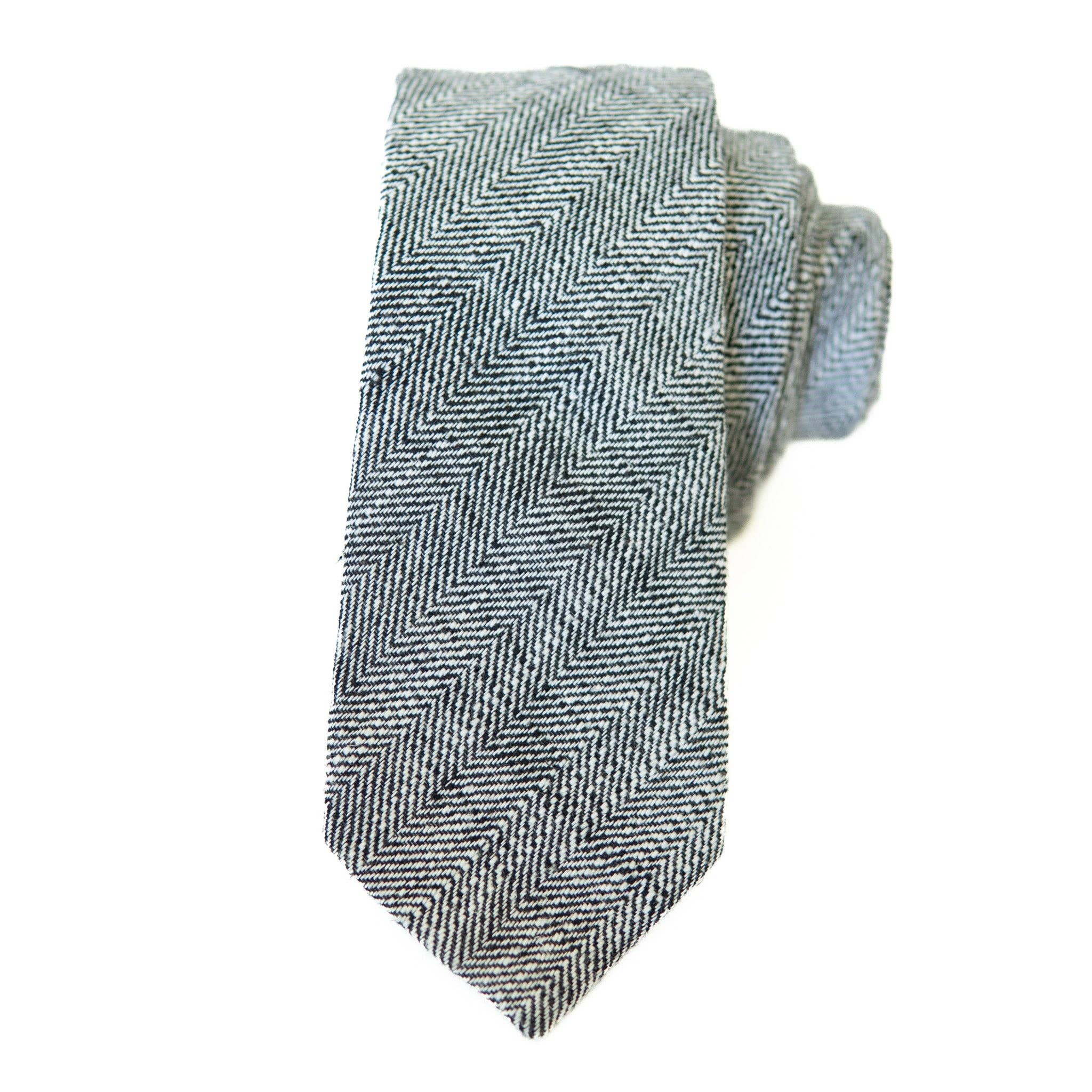 Boon Ties – wholesale Necktie – Men’s – Ebony Tweed Men's Tie0