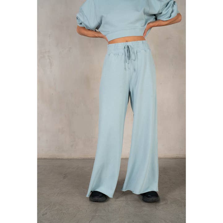 lalamia - Wholesale Pants - Women's - Matching Rib Wide Oversize Sweatpants43