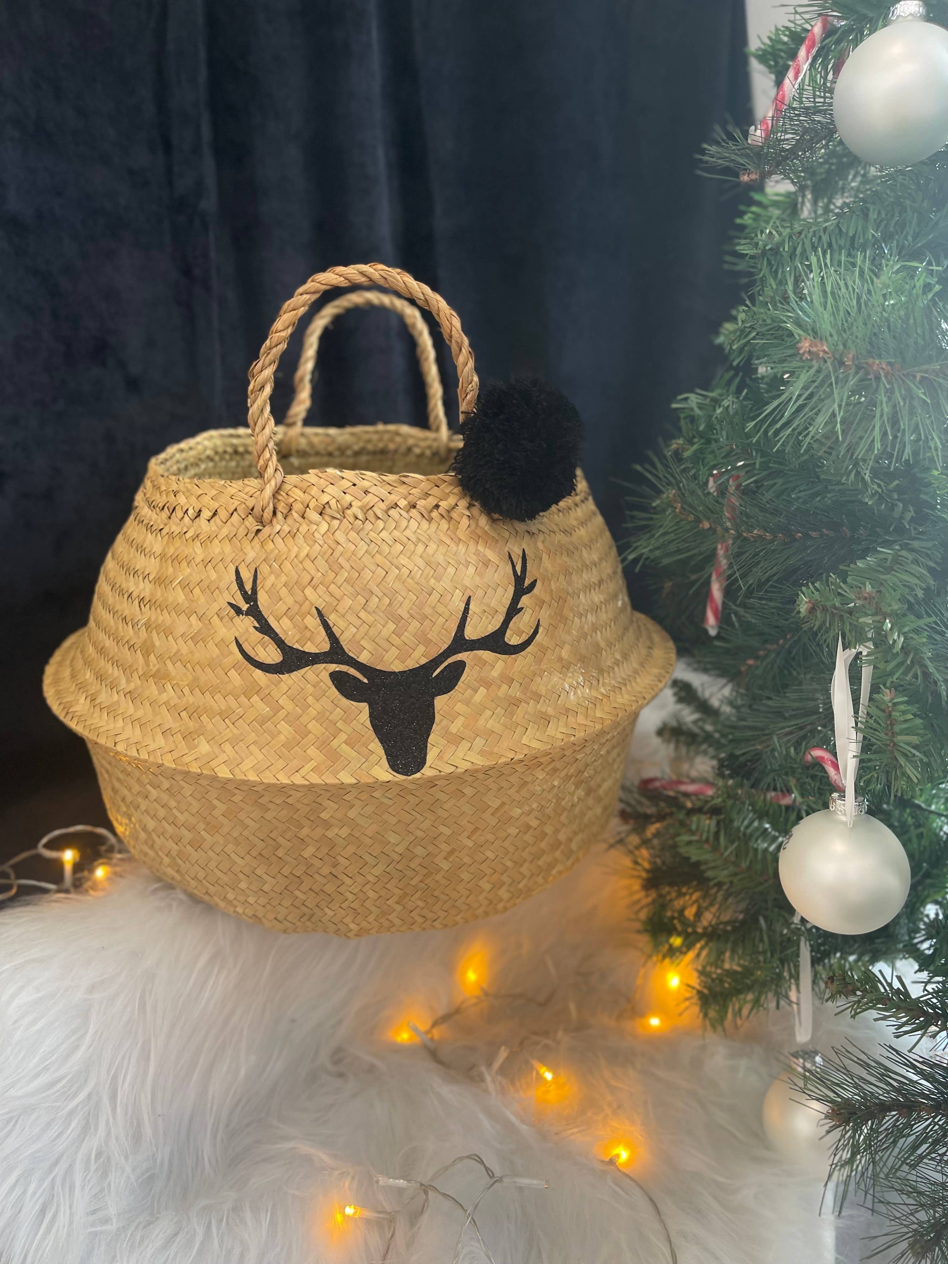 Toiles Chics - Venta al por mayor Cestas - Cesta de mimbre - Colección Navidad 25'4