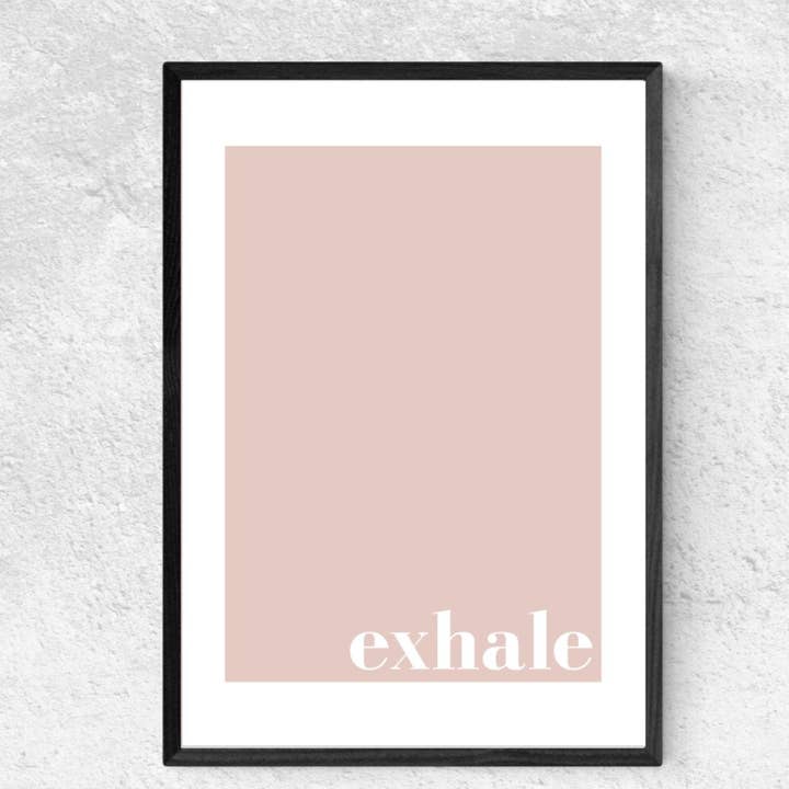 Exhale Print Sovrumsväggdekor för wholesale av Moonshine Prints