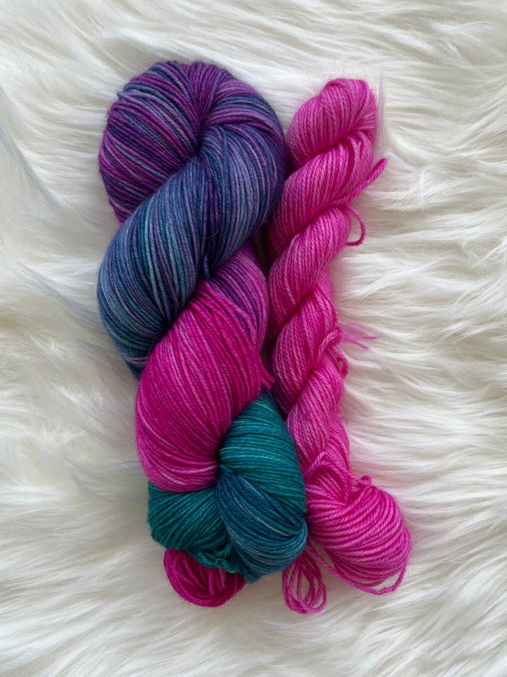 Goth Mermaid - Sock Set, Hand Dyed Yarn for wholesale by Creation Miss Couture