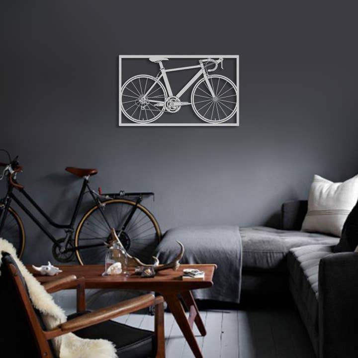 NOXART LLC – Großhandel 3D-Wandkunst – Fahrrad-Metall-Wandkunst - APT2175
