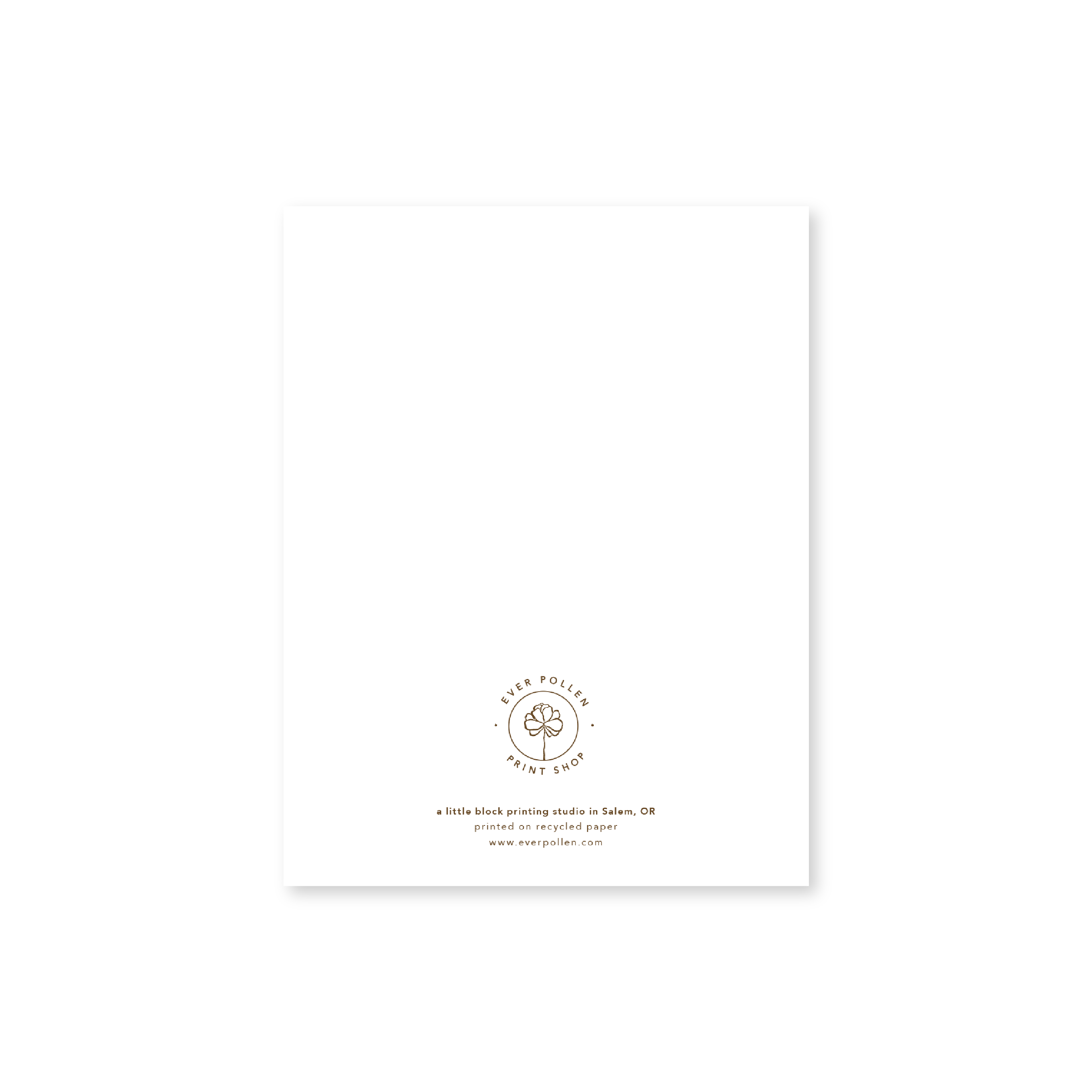 Ever Pollen Print Shop - Wholesale Friendship Card - WOOD VIOLET ENCOURAGEMENT FRIENDSHIP GREETING CARD2