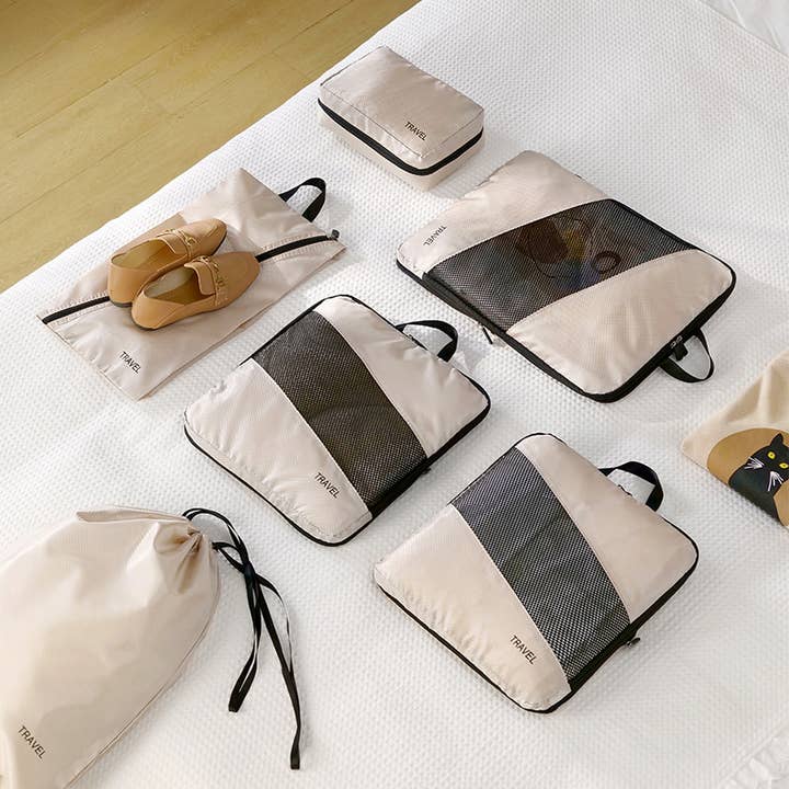 wandf - Wholesale Cube Storage - 6-Piece Storage Bag Set Travel Clothes Organizer Travel Kit