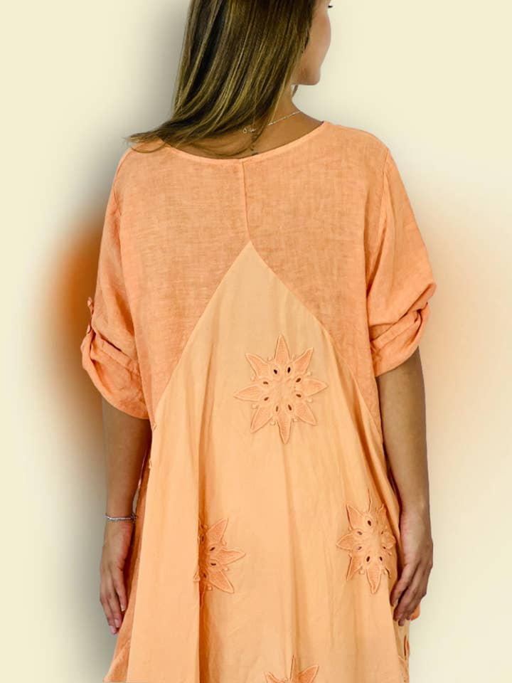 Linen & More - Wholesale Tunic - Women's - REF 11922 100% LINEN LONG BLOUSE