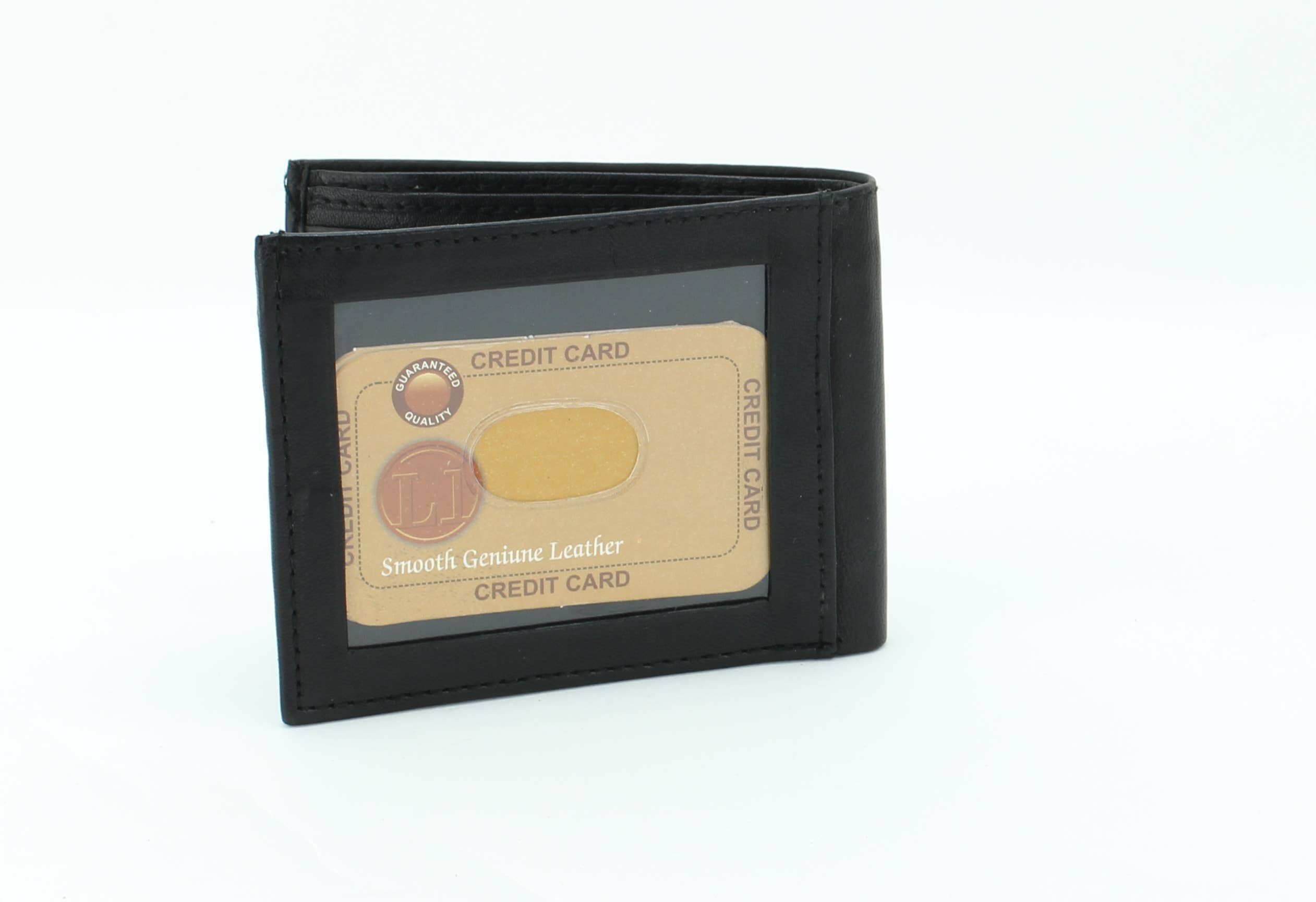 Leather Impressions Inc - Vente Portefeuille – homme - Arrière ID Window Bi Fold Portefeuille Style : # 6643