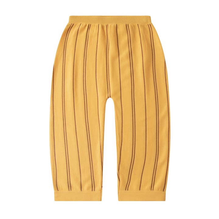 Relaxed Trousers (Ankle-length) Gold/Nutshell for wholesale by Knit Planet