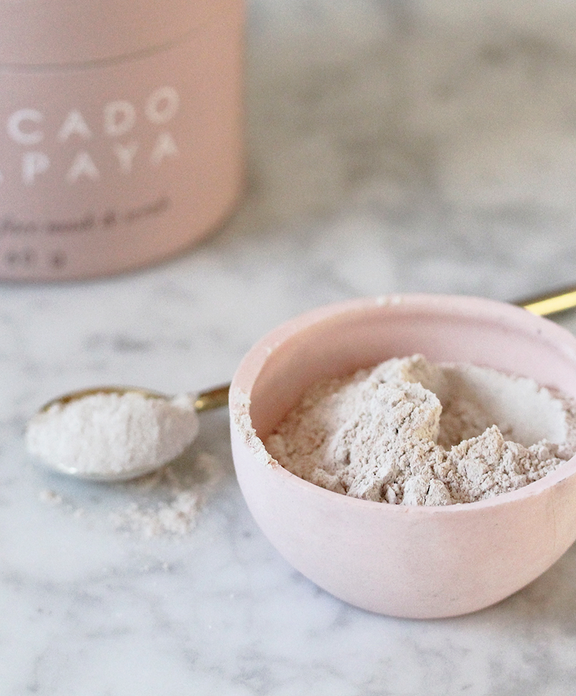 AYU Organics - Wholesale Skincare Face Mask - Avocado & Papaya brightening face mask powder2