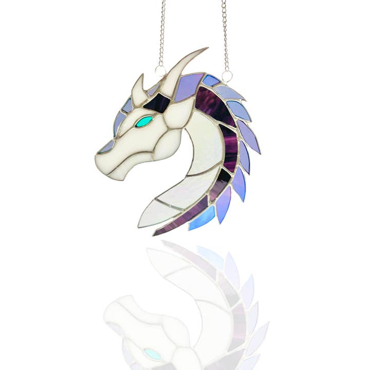 Samara Designs Studio - Wholesale Suncatcher - Medieval Stained Glass Dragon