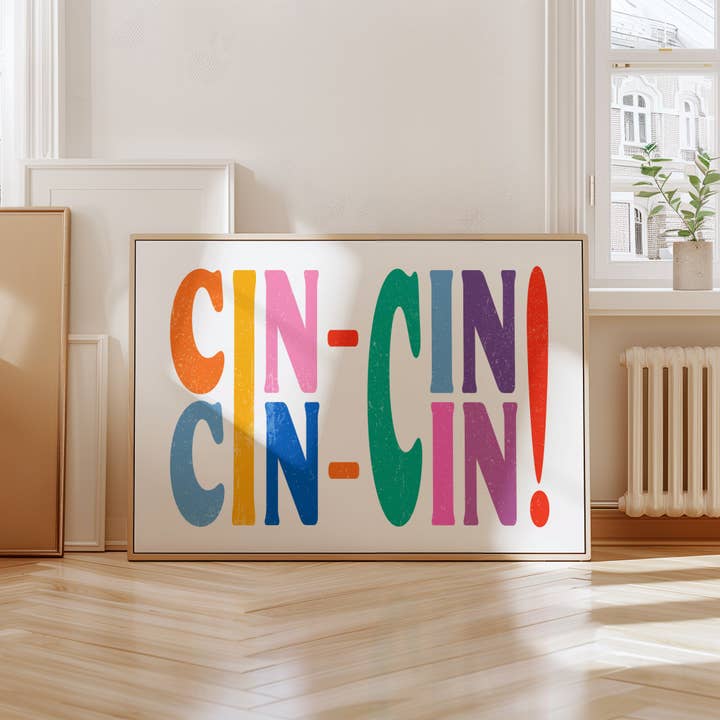 Cin Cin i Riso-stil Print for engroshandel hos Pink Giraffe Print Co