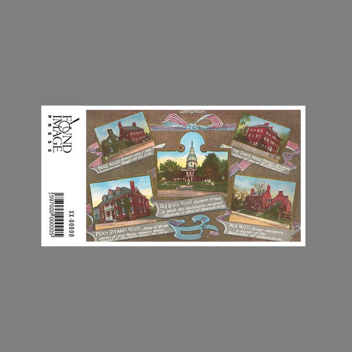 Found Image Press - Wholesale Sticker - Sticker MD-129 Houses of Annapolis1
