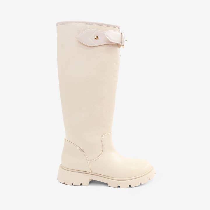 ETHYL - Botte Wellington, Détail Boucle Logo, Semelle Robuste pour la vente par Lemonade Shoes