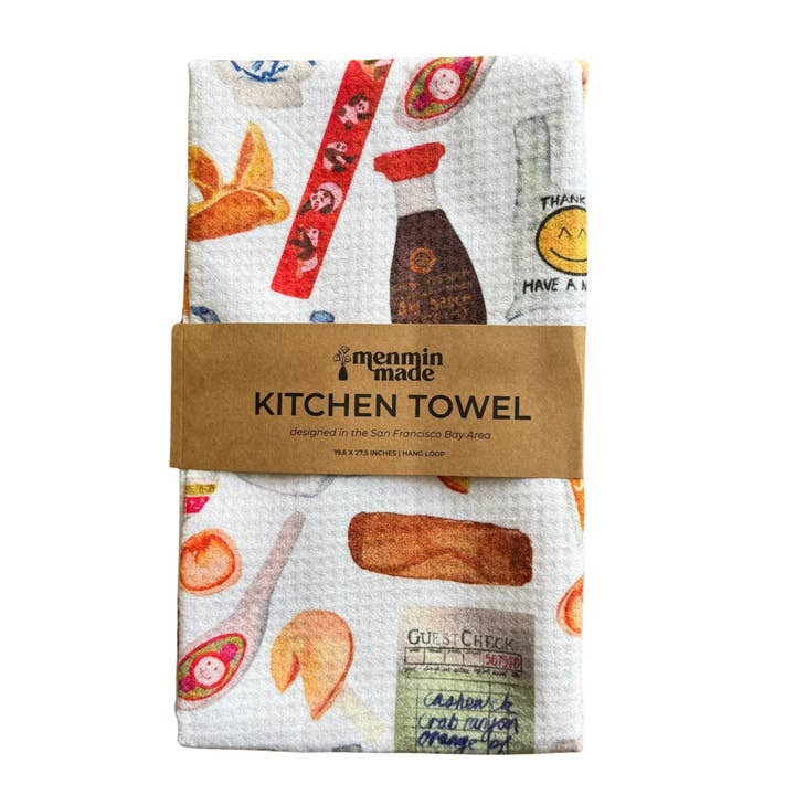 Menmin Made - Wholesale Tea Towel - Chinese Takeout Restaurant Kitchen Towel5