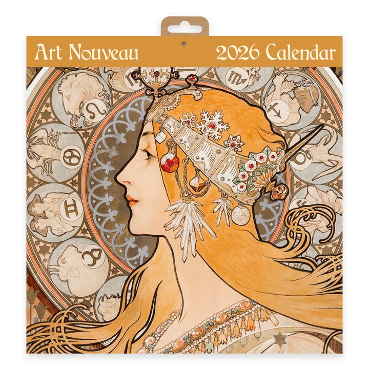Art Nouveau 2026 Wall Calendar for wholesale by Robert Frederick Ltd