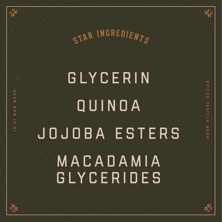 18.21 Man Made - Wholesale 2-in-1 Shampoo & Body Wash - Men's - Spiced Vanilla Man Made Wash6