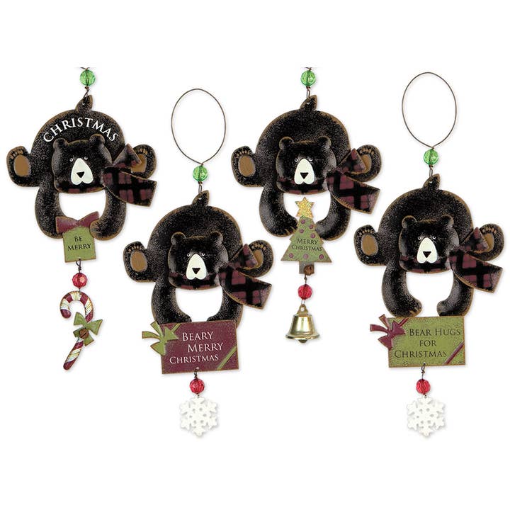 Sunset Vista Designs - Wholesale Ornament - Beary Merry Bottoms Up Ornament