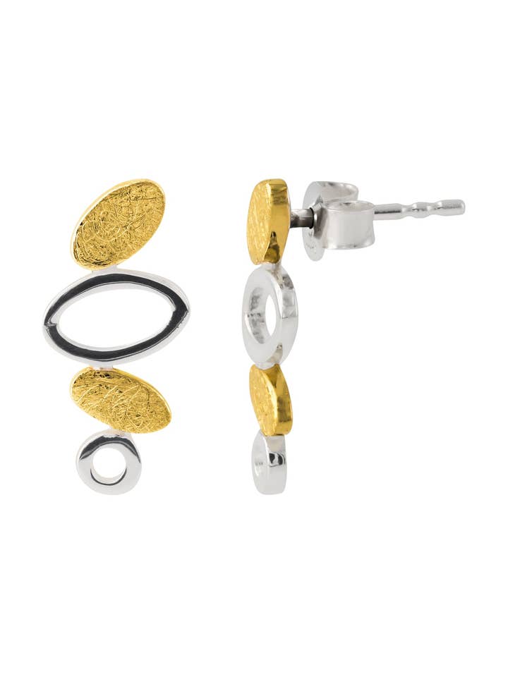 Silverörhängen, 18k guldpläterad för wholesale av Campur GmbH