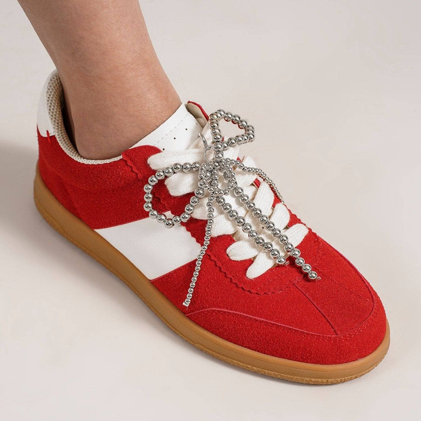 BEAST FASHION - Wholesale Shoe Accessories - Beaded Bow Accessory ACCS-PEARL-0014