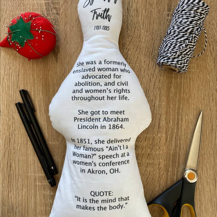 Sewcial Studies – Kit de costura artesanal por atacado – Tecido de boneca Sojourner Truth DIY2