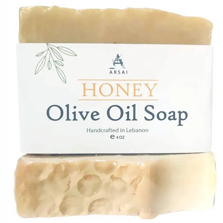 Arsai Soap - Wholesale Bar Soap - Honey - Pure Olive Oil Soap Bar - Handcrafted - All-Natural - Moisturizing & Soothing - 4oz - For All Skin Types - Unisex1