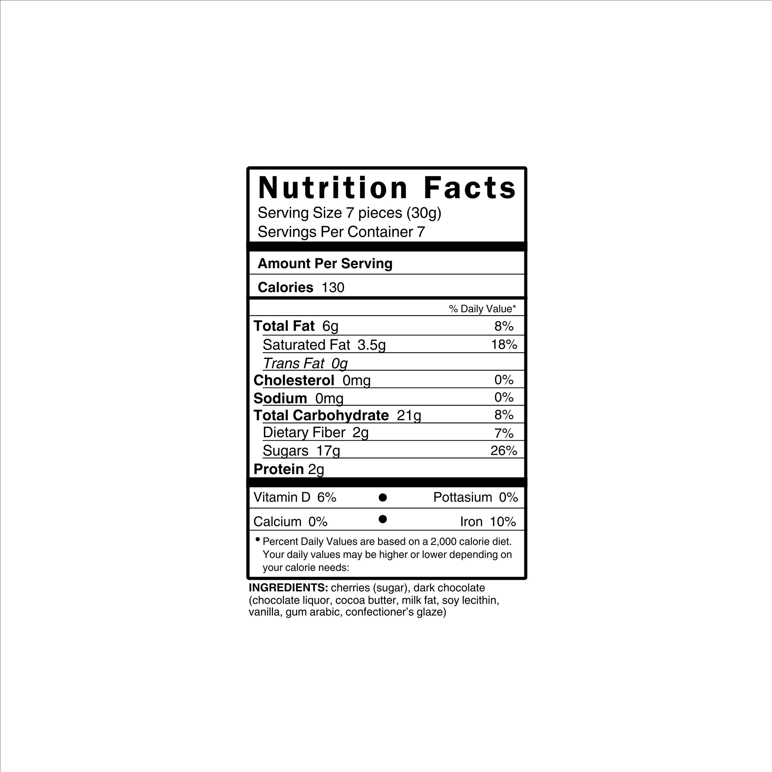 Cherryland's Best - Wholesale Chocolate Covered Sweets - Dark Chocolate Covered Cherries 7.5oz / 12ct1