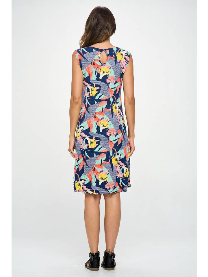 Focus Fashion - Wholesale Dress - Women's - Crush Sleeveless Dress - IT2893