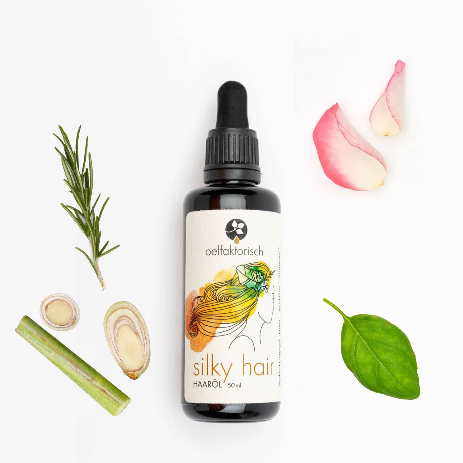 oelfaktorisch Körperöle - Vente Huiles pour cheveux - cheveux soyeux • huile capillaire au romarin