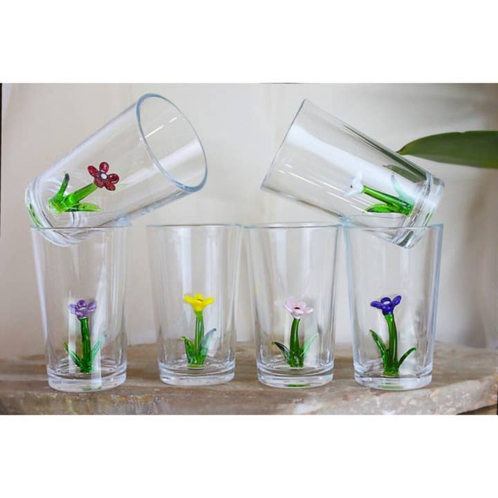 Juego de vasos de chupito hechos a mano con margaritas, vasos de bar, boda... para venta al por mayor de Adamodart